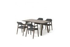 旭川家具 カンディハウス TEN D EXテーブル160×95&アームチェアー_04312