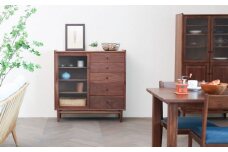 旭川家具 MUKU工房オリジナル ジャム サイドボード 100 ウォールナット_04895