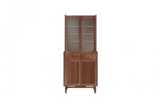 旭川家具 MUKU工房オリジナル ジャム カップボード 80 ウォールナット_04907