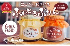 ノンホモ牛乳使用！「こころもふわとろぷりん」6個 （プレーン・ショコラ各3個）【 生乳 乳 スイーツ デザート おやつ お菓子 カップ プレゼント ギフト 旭川市 】_05060
