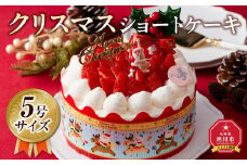 【先行予約】【2025年12月23日お届け】 クリスマスショートケーキ 5号サイズ  【 クリスマス ケーキ 菓子 お菓子 おかし スイーツ デザート 洋菓子 旭川 北海道 人気 食品 】_04255