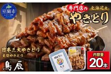 【室蘭やきとり鳥辰本店】豚精肉串20本 【 ふるさと納税 人気 おすすめ ランキング 北海道 室蘭 豚 豚肉 豚串 精肉 串 洋がらし やきとり 焼き鳥 たれ タレ 人気 自宅用 贈答 ギフト バーベキュー 北海道 室蘭市 送料無料 】 MROY001