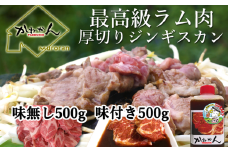 味付けジンギスカン500g×1 ラム肩ロース500×1 【 ふるさと納税 人気 おすすめ ランキング 訳あり ラムチョップ ラム ジンギスカン 味付き 仔羊 鹿肉 羊肉 肉 肉厚 BBQ 焼肉 セット 大容量 詰合せ 北海道 室蘭市 送料無料 】 MROA054