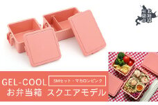 GEL-COOL お弁当箱 スクエアモデル SMセット マカロンピンク 【 ふるさと納税 人気 おすすめ ランキング 北海道 室蘭 弁当 箱 ランチボックス おにぎり ケース カラフル スリム 軽量 温冷 保温 保冷 ボックス ご飯 米 日用品 セット 大容量 詰合せ ギフト プレゼント 自宅用 北海道 室蘭市 送料無料 】 MROK009-4