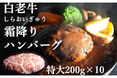 道産和牛ハンバーグ（200g）10個入り 【 ふるさと納税 人気 おすすめ ランキング 北海道産 和牛 ハンバーグ 肉 牛肉 和牛ハンバーグ 牛ハンバーグ 肉厚 デミグラス セット 大容量 詰合せ 北海道 室蘭市 送料無料 】 MROA046