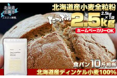北海道産 スペルト小麦全粒粉 ディンケルスター  2.5kg 【 ふるさと納税 人気 おすすめ ランキング 小麦 小麦粉 粉 ディンケル小麦 スペルト小麦 穀物 石臼全粒粉 国産 北海道産 こむぎ こむぎこ ギフト 贈答 プレゼント 贈り物 北海道 室蘭市 送料無料 】 MROBI001