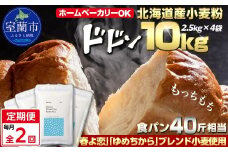 【毎月定期便】北海道産 「春よ恋」「ゆめちから」ブレンド小麦粉 パウダースノー（パン用強力粉）10kg 全2回【ふるさと納税 人気 おすすめ ランキング 小麦 小麦粉 粉 春よ恋 ゆめちから ブレンド パウダースノー パン用 強力粉 穀物 国産 北海道産 こむぎ こむぎこ ギフト 贈答 プレゼント 贈り物 定期便 北海道 室蘭市 送料無料】MROBI047