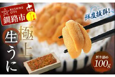 【鮮度抜群！極上生ウニ】生うに折100g ふるさと納税 うに 生うに 新鮮 F4F-3209