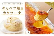 北海道 釧路発 大人気 スイーツ メイン ＋ 5種 から 選べるセット ③キャベツ畑＋カタラーナ F4F-4285