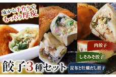 肉餃子・しそみそ餃子・昆布と牡蠣の旨味だし餃子 F4F-2515
