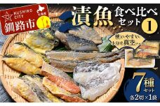 漬魚食べ比べセット(1) 各2切×1袋入 紅鮭 真鱈 銀ダラ 真さば 秋刀魚 さんま 海鮮 魚 漬魚 個包装 真空パック 小分け簡単 冷凍 おかず F4F-4758