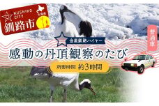 感動の丹頂観察のたび (普通車） 釧路湿原 釧路市 旅行 トラベル 空港 市内観光 観光 F4F-7967