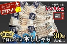 レンちん君釧路産本ししゃもセット シシャモ  冷凍 魚 海産物 一夜干し 北海道 F4F-8446