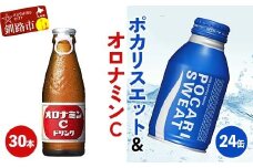 オロナミンC30本×ポカリスエット24缶セット 小分け 北海道 オロナミン 常温 備蓄 ふるさと納税 炭酸飲料 飲料 F4F-8489