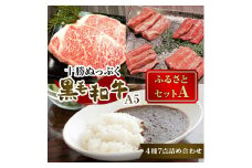 十勝ぬっぷく黒毛和牛(A5)  ふるさとセットA(サーロインステーキ、内ももすき焼、焼肉、カレー)【1146988】