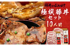 豚丼のぶたはげ「極撰豚丼セット10人前」【1482250】