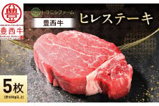 豊西牛 ヒレ ステーキ 5枚 セット (合計650g以上)_ ステーキ 牛肉 肉 ヒレ ヒレ肉 ひれ にく ニク 豊西牛 5枚 セット 柔らかい 国産 焼肉 BBQ アウトドア キャンプ ギフト プレゼント 冷凍 北海道 送料無料 【1390736】