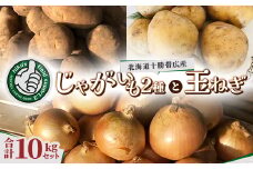 じゃがいも2種 玉ねぎ 合計10kgセット 北海道十勝帯広産【1497190】