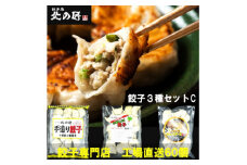 「餃子専門店工場直送60個」北の匠3種セットC(手作り餃子・ラクレットチーズ餃子・行者にんにく餃子)【1484473】