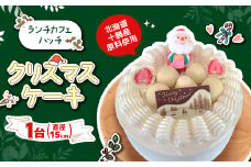 クリスマスケーキ 生クリーム15cm　十勝産原料＜12月19日より順次発送＞【1251295】