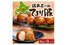 十勝 豚丼ボール(8個入り×3パック)秘伝のたれ付き ひと口おにぎり 北海道 帯広市【1555372】
