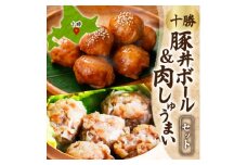 十勝 豚丼ボール&しゅうまいセット(各1パック)秘伝のタレ付き 北海道産豚肉使用 北海道 帯広市【1555452】