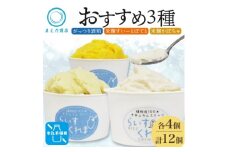 フローズン甘酒 らいすくれま オススメ3種 各4個 計12個 米麹 酒粕 北海道 帯広市【1609023】