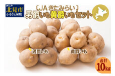 【予約：2024年10月中旬から順次発送】JAきたみらい「男爵いも・黄爵(とうや)いもセット」10kg ( 期間限定 野菜 セット 芋 )【005-0019-2024】