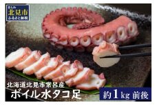 北海道北見市常呂産 ボイル水タコ足 約1kg前後 ( 海鮮 たこ 水タコ )【091-0010】