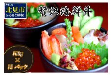 贅沢海鮮丼 12パックセット ( 海鮮 魚介 海鮮丼 丼ぶり お刺身 刺身 海鮮セット 簡単料理 時短料理 贈答 )【094-0064】