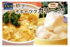 クリシュナ 秋冬オホーツクカリー 2食セット 手焼きナン付 ( 食品 加工品 惣菜 カレー ナン セット 五つ星ホテル オホーツク海 オホーツクカレー )【127-0006】
