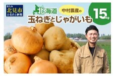 【2025年11月中お届け】北見市産 たまねぎとじゃがいもセット 約15kg ( 野菜 たまねぎ 玉ねぎ タマネギ 玉葱 ジャガイモ じゃがいも 北海道 セット ふるさと納税 )【002-0006-2025】