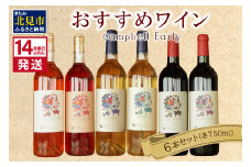 《14営業日以内に発送》おすすめワイン6本セット ( ワイン お酒 酒 ぶどう セット )【138-0007】