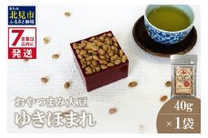 《7営業日以内に発送》おやつまみ大豆 ゆきほまれ 40g×1袋 ( 大豆 おつまみ お菓子 )【056-0014】
