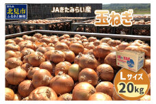 【2026年2月中お届け】JAきたみらい産 玉ねぎ Lサイズ 20kg ( タマネギ たまねぎ 野菜 )【210-0002】