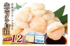 【2025年12月発送】北海道オホーツク海産 ホタテ貝柱 1.2kg 生食用 ( 海鮮 魚介 魚介類 貝 ほたて 刺身 貝柱 海鮮丼 贈答 ギフト 小分け 帆立貝柱 人気 ふるさと納税 ホタテ )【037-0014】