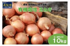 【予約：2025年10月から順次発送】農薬・動物性たい肥不使用 有機栽培 玉ねぎ 10kg S～Mサイズ ( 玉ねぎ たまねぎ 玉葱 タマネギ オニオン 野菜 サラダ 煮込み 炒め物 10キロ )【178-0001】