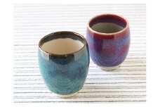北海道のやきもの  こぶ志窯 湯呑2色セット【03106】