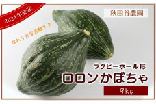 秋の味覚☆なめらかな甘さ☆ かぼちゃ ロロン 9kg【秋田谷農園】【a014-017】