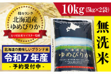 令和7年産！新米予約【無洗米】北海道岩見沢産ゆめぴりか10kg※一括発送【01223】