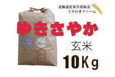 【令和5年産】北海道岩見沢産くすのきファームのゆきさやか玄米（10Kg）【34114】