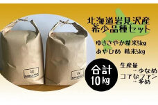 令和5年産北海道岩見沢市産米　2品種セット（5kg袋×2品種）≪沖縄・離島配送不可≫【35035】