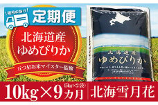 令和5年産【定期便(10kg×９カ月)】北海道岩見沢産ゆめぴりか 五つ星お米マイスター監修★【01228】