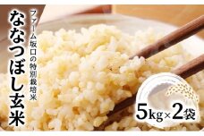 令和6年産！ファーム坂口の特別栽培米 ななつぼし玄米 10kg (5kg×2袋)