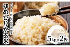 令和6年産！ファーム坂口の特別栽培米 ゆめぴりか玄米 10kg (5kg×2袋)