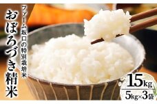 令和7年産!ファーム坂口の特別栽培米 おぼろづき精米 15kg(5kg×3) | 北海道岩見沢産 おぼろづき 玄米 5kg 10kg 15kg 北海道 岩見沢市
