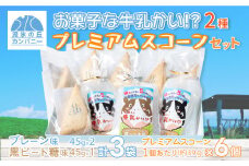 お菓子な牛乳かい!?　2種・プレミアムスコーンセット（網走市内加工・製造） 【 ふるさと納税 人気 おすすめ ランキング 菓子 洋菓子 焼き菓子 スコーン ミルクグラッセ オホーツク産 網走産 無添加 北海道 網走市 送料無料 】 ABAM003