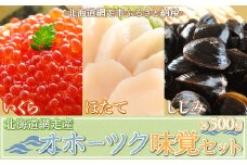 いくら・ほたて・しじみ オホーツク味覚セット（網走市産） 【 ふるさと納税 人気 オススメ ランキング いくら イクラ イクラ醤油 いくら醤油 ほたて 帆立 ホタテ 帆立貝柱 ホタテ貝柱 しじみ シジミ 蜆 オホーツク 北海道 網走市 送料無料 】ABE042