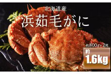 浜茹毛がに 約800g×2尾（北海道産） 【 ふるさと納税 人気 おすすめ ランキング 毛がに 毛ガニ カニ かに 極上 かに味噌 おいしい 北海道 網走市 送料無料 】 ABC003