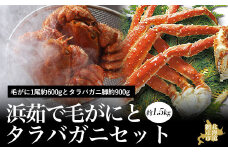 活〆浜茹で毛がにとタラバガニセット 蟹 カニ 約1.5kg【 ふるさと納税 人気 おすすめ ランキング タラバガニ たらばがに かに カニ ガニ 蟹 タラバ たらば 脚 毛がに 毛ガニ 毛蟹 浜茹で セット 詰め合わせ 冷凍 海鮮 お手軽 オホーツク 北海道 網走市 送料無料 】 ABAO041
